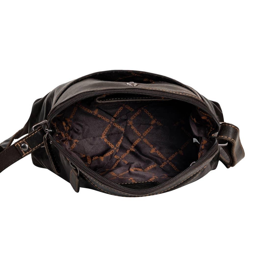 Leather Shoulder Bag - Honey - Greenwood Leather
