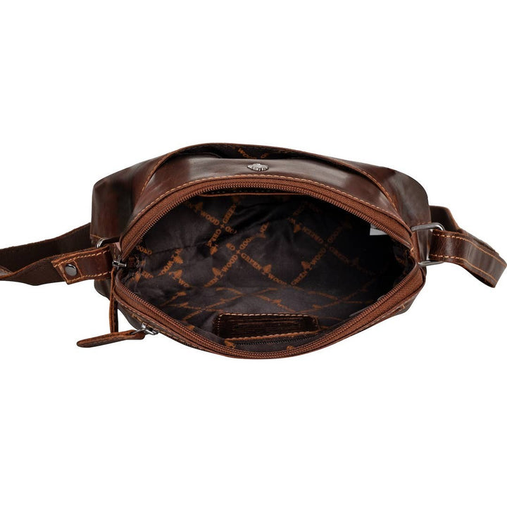 Leather Shoulder Bag - Honey - Greenwood Leather