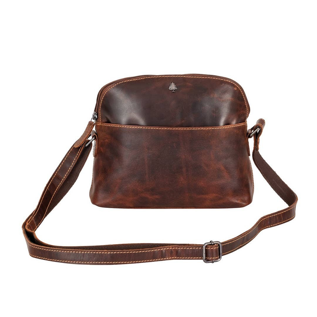 Leather Shoulder Bag - Honey - Greenwood Leather
