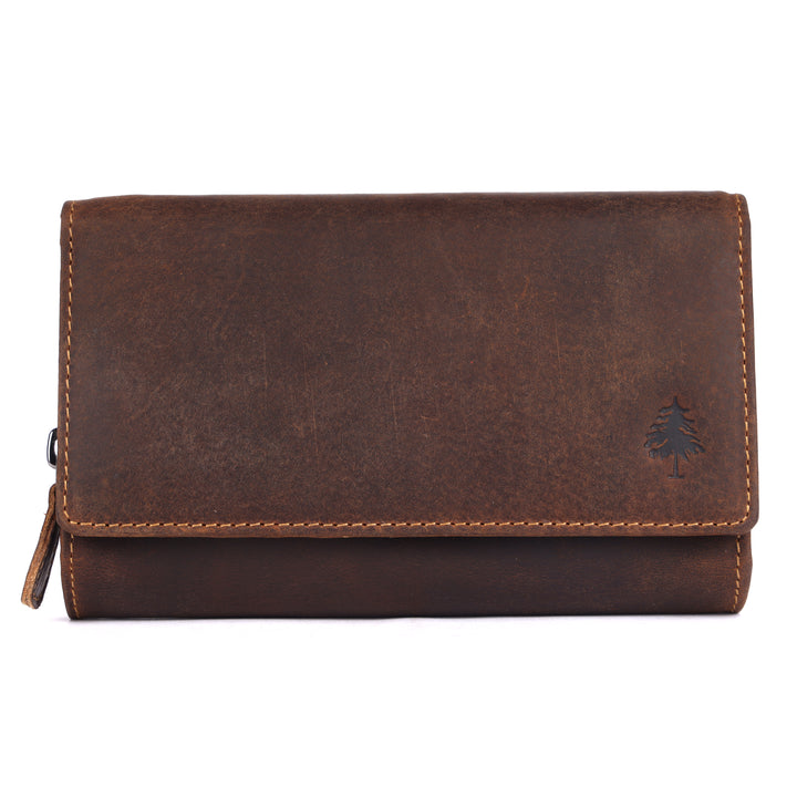 Leather Wallet RFID Travel Organiser Wallet/Clutch - Savannah - Greenwood Leather