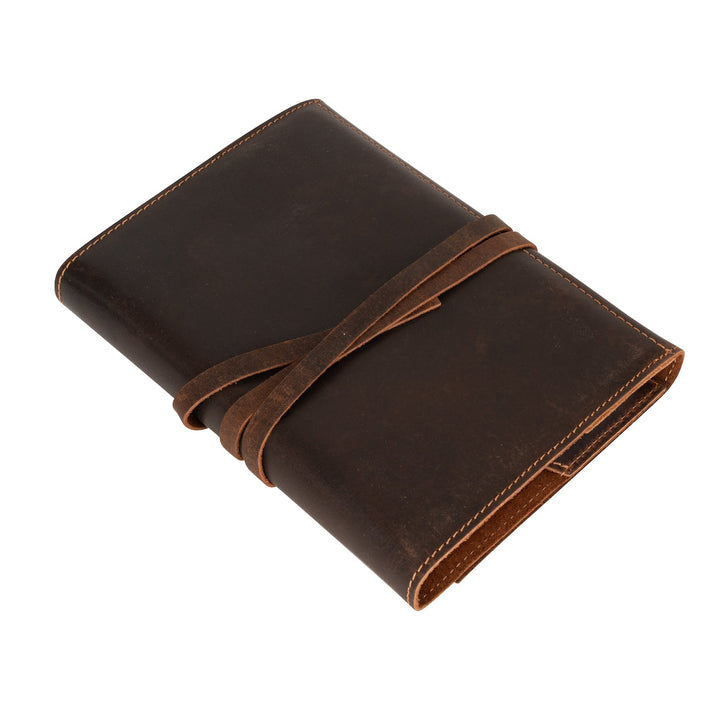 Leather Dust Jacket | Refillable Notebook/Diary Cover (Notebook Not Included) - Greenwood Leather