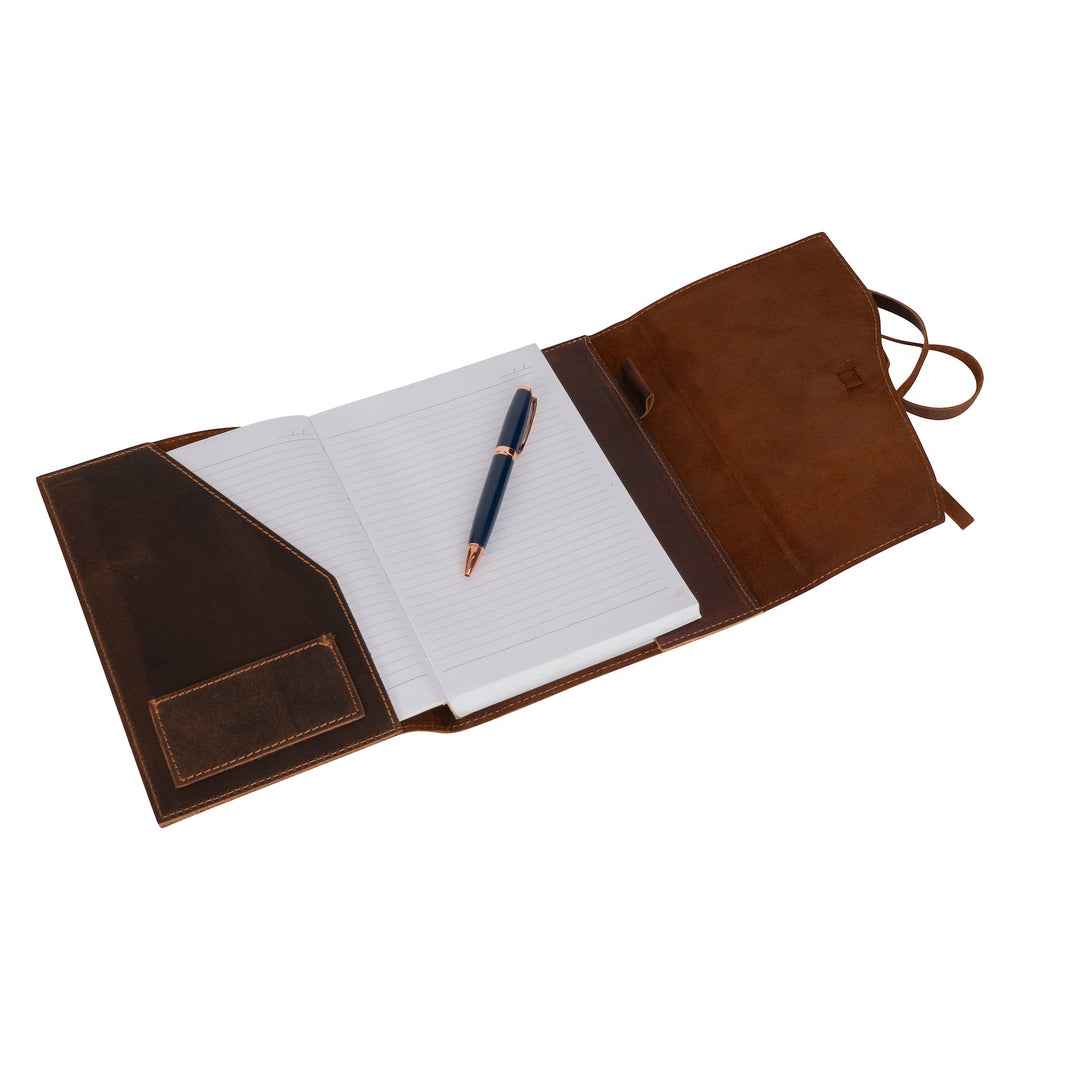 Full Grain Leather Journal with Refillable Notebook | Handcrafted A5 Writing Diary - Greenwood Leather