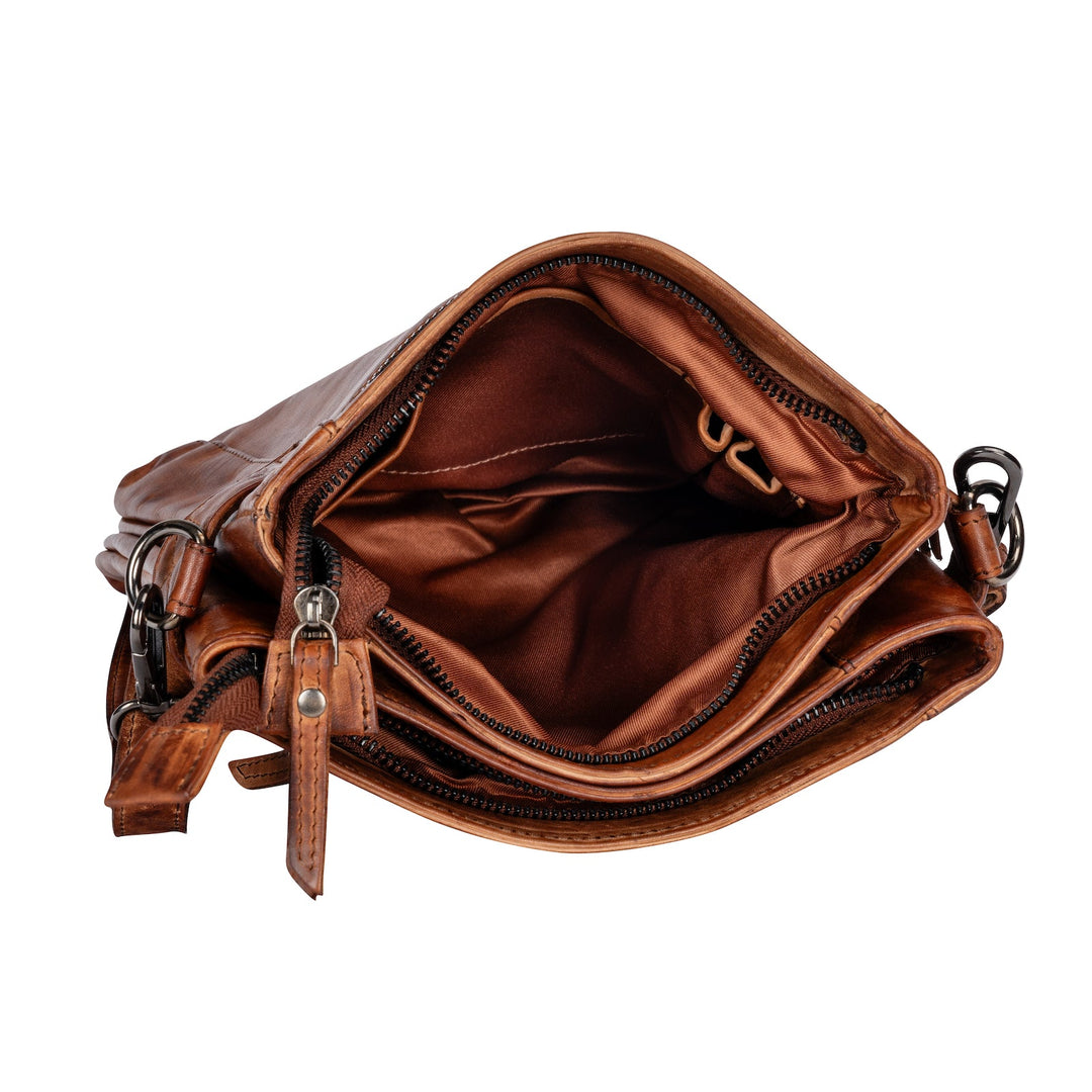 Leather Shoulder Bag 'Isalie' - Greenwood Leather