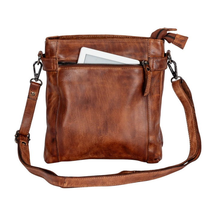 Leather Shoulder Bag 'Isalie' - Greenwood Leather