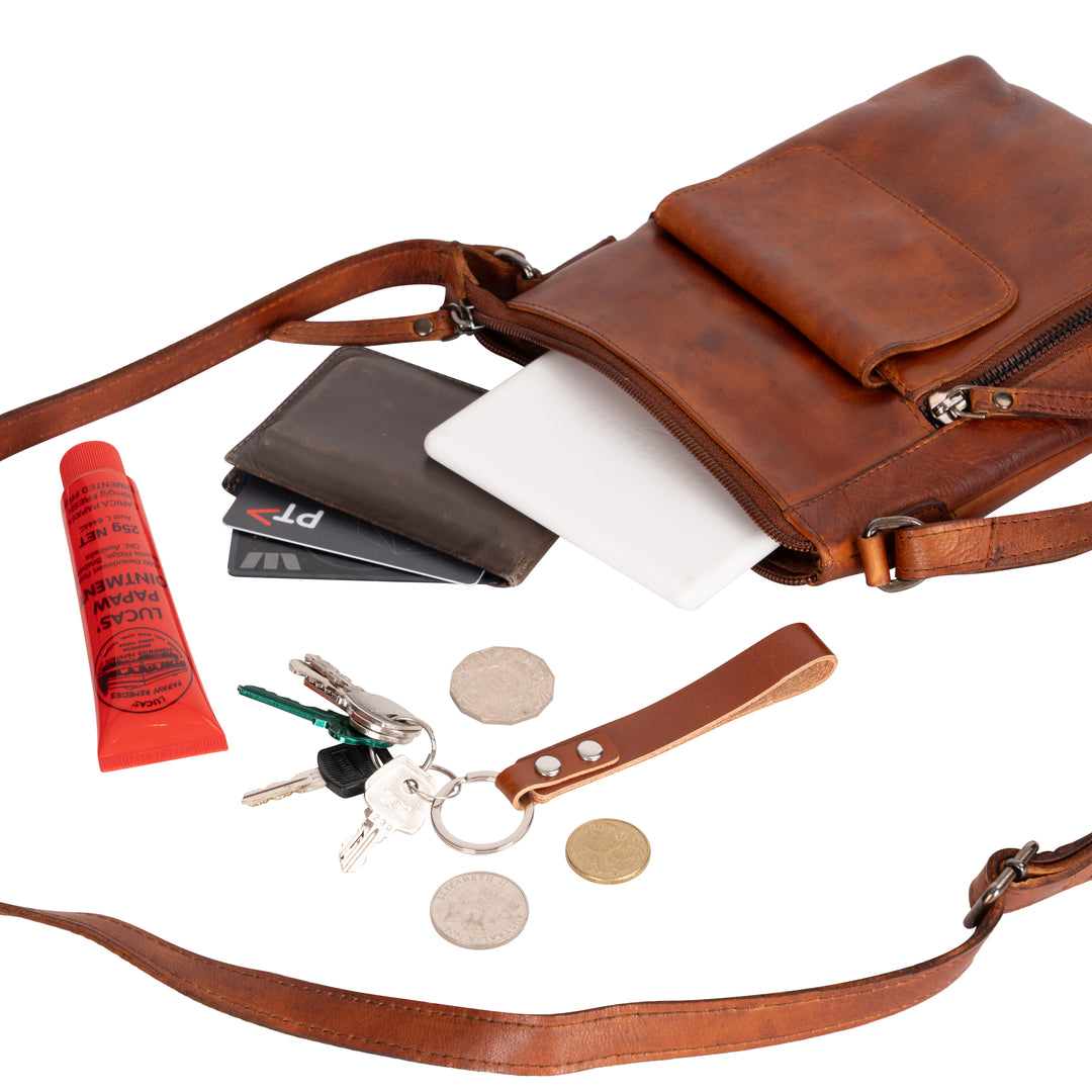 Leather Shoulder Bag Merlin - Greenwood Leather