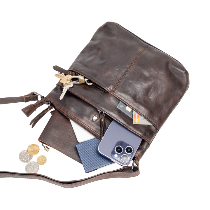 Leather Shoulder Bag Lisa - Greenwood Leather