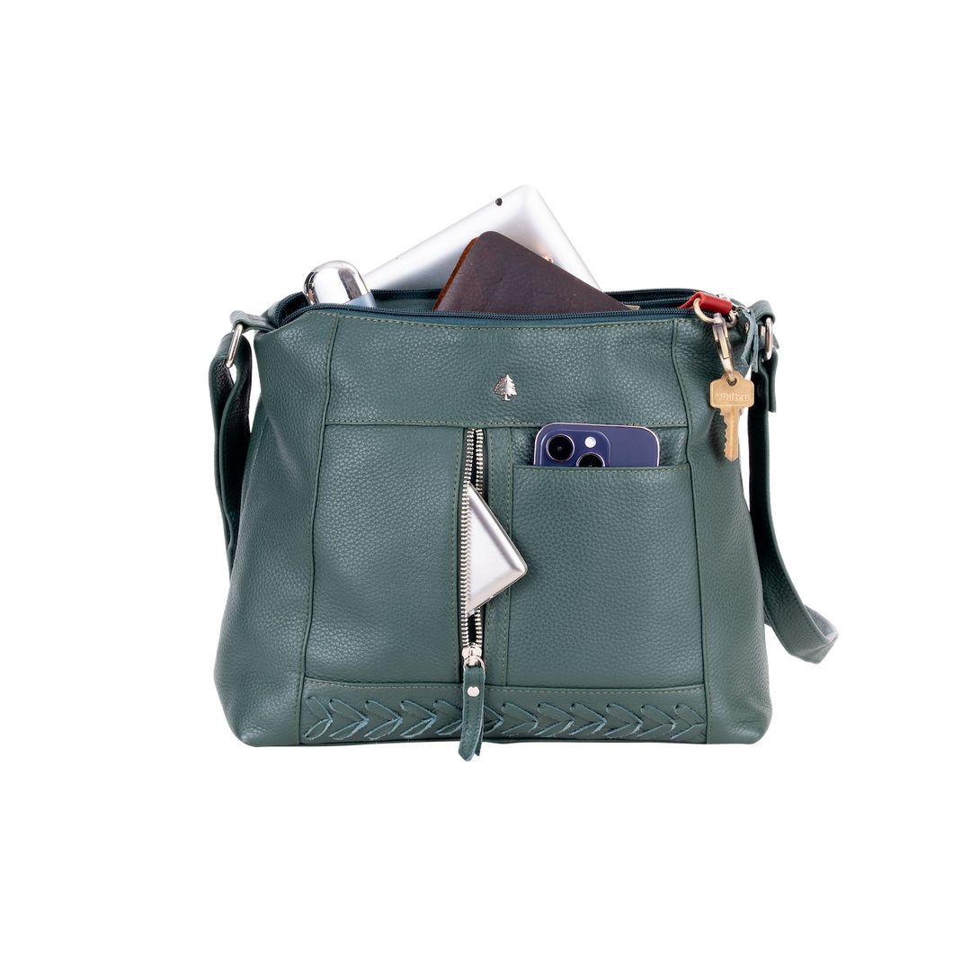 Elegant Leather Crossbody Bag Tressa – Stylish & Functional - Greenwood Leather