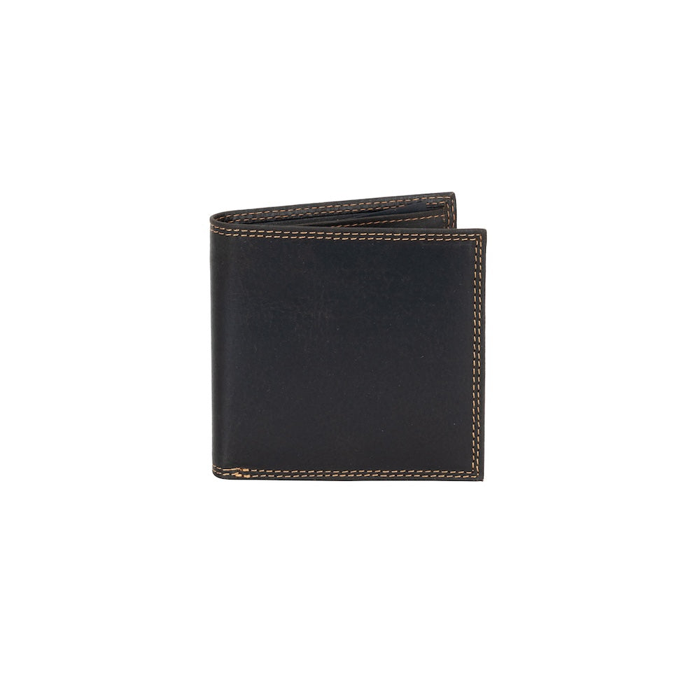 Men’s Bifold RFID Wallet Auckland – Genuine Leather Slim Wallet with Gift Box - Greenwood Leather
