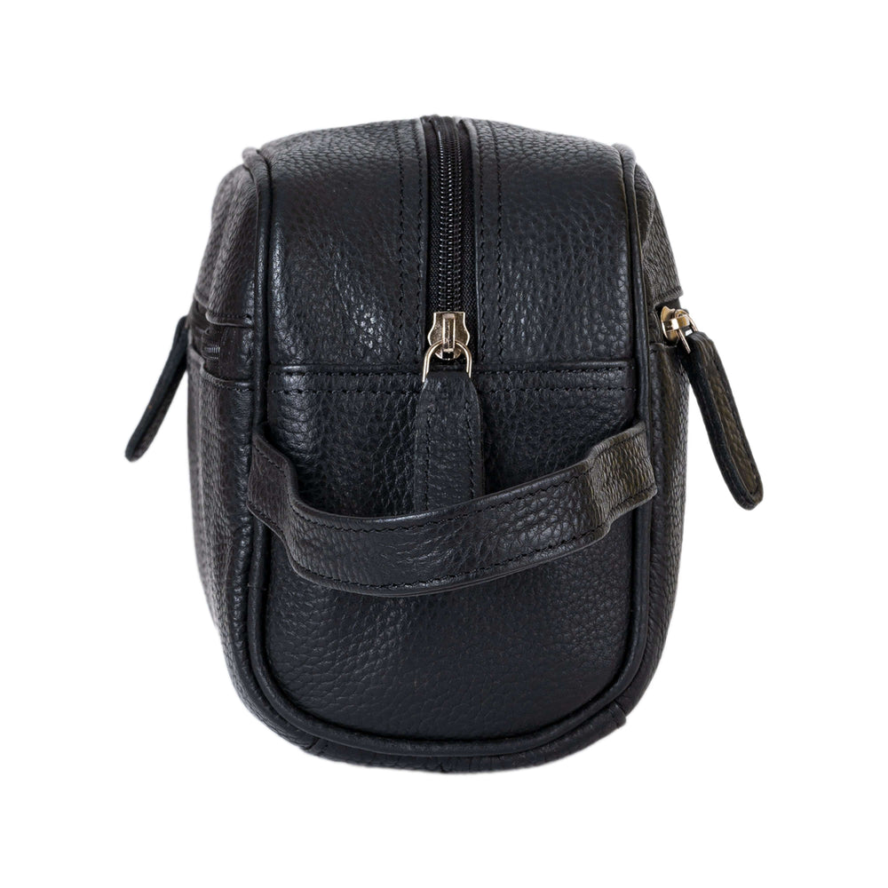 Leather Toiletry Bag  Banff - Black - Greenwood Leather