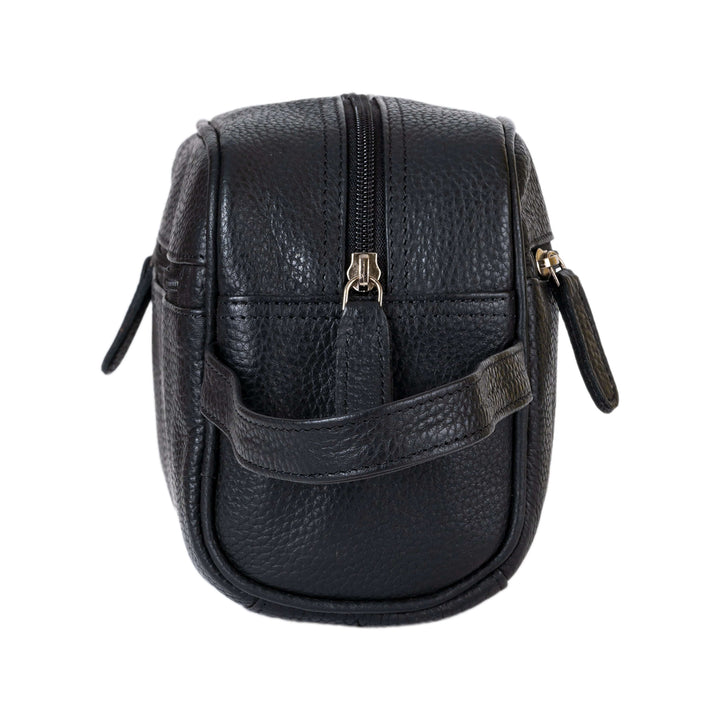 Leather Toiletry Bag  Banff - Black - Greenwood Leather