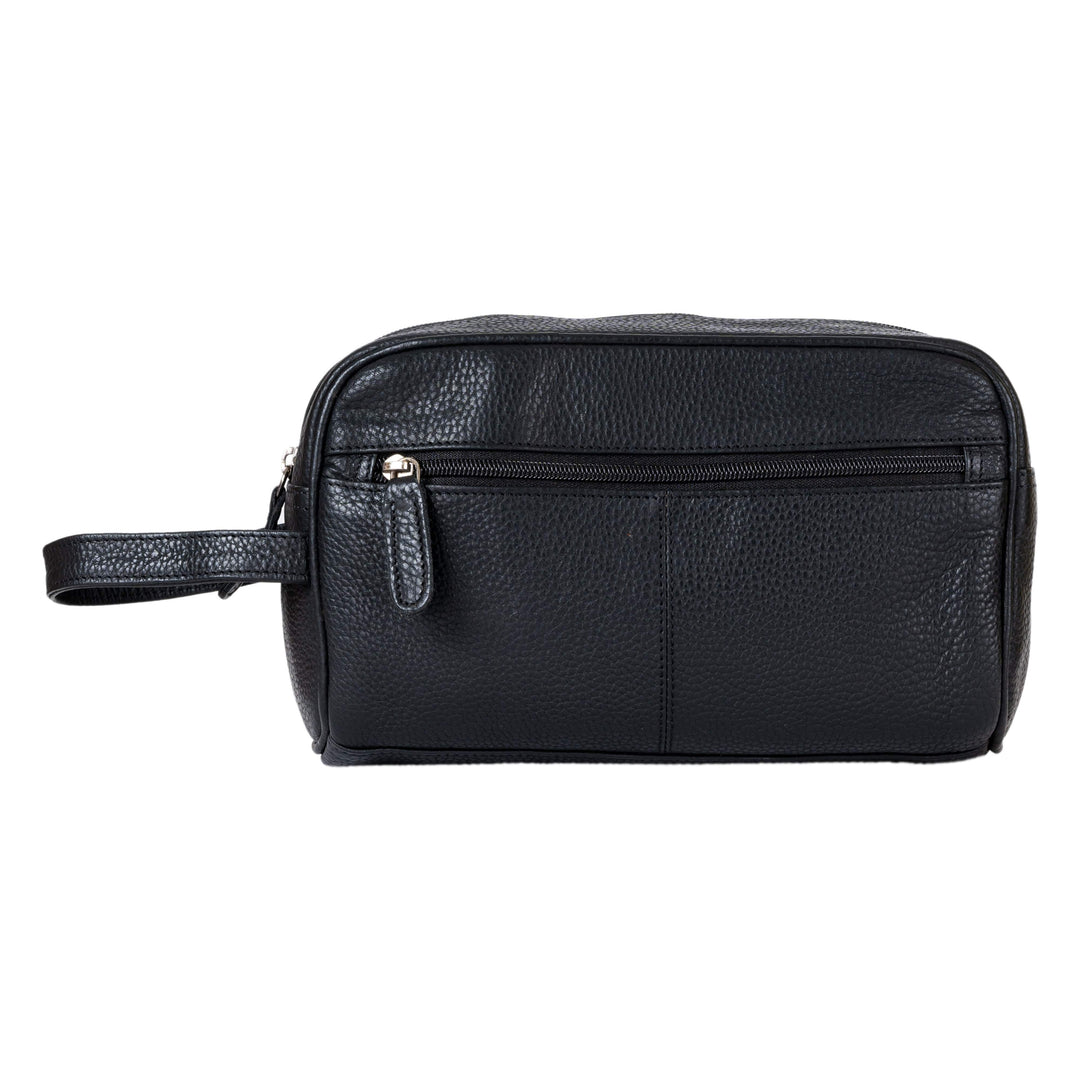 Leather Toiletry Bag  Banff - Black - Greenwood Leather