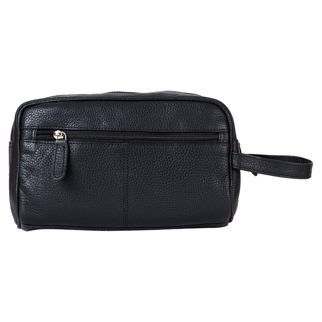Leather Toiletry Bag  Banff - Black - Greenwood Leather