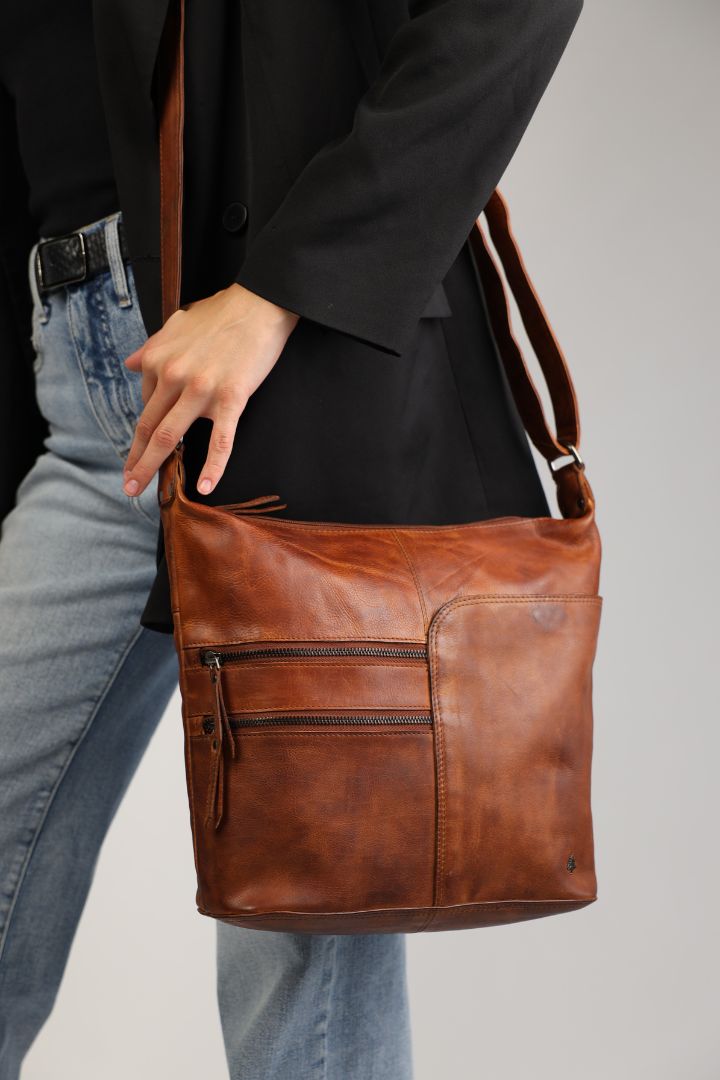 Leather Shoulder bag Bianca - Greenwood Leather