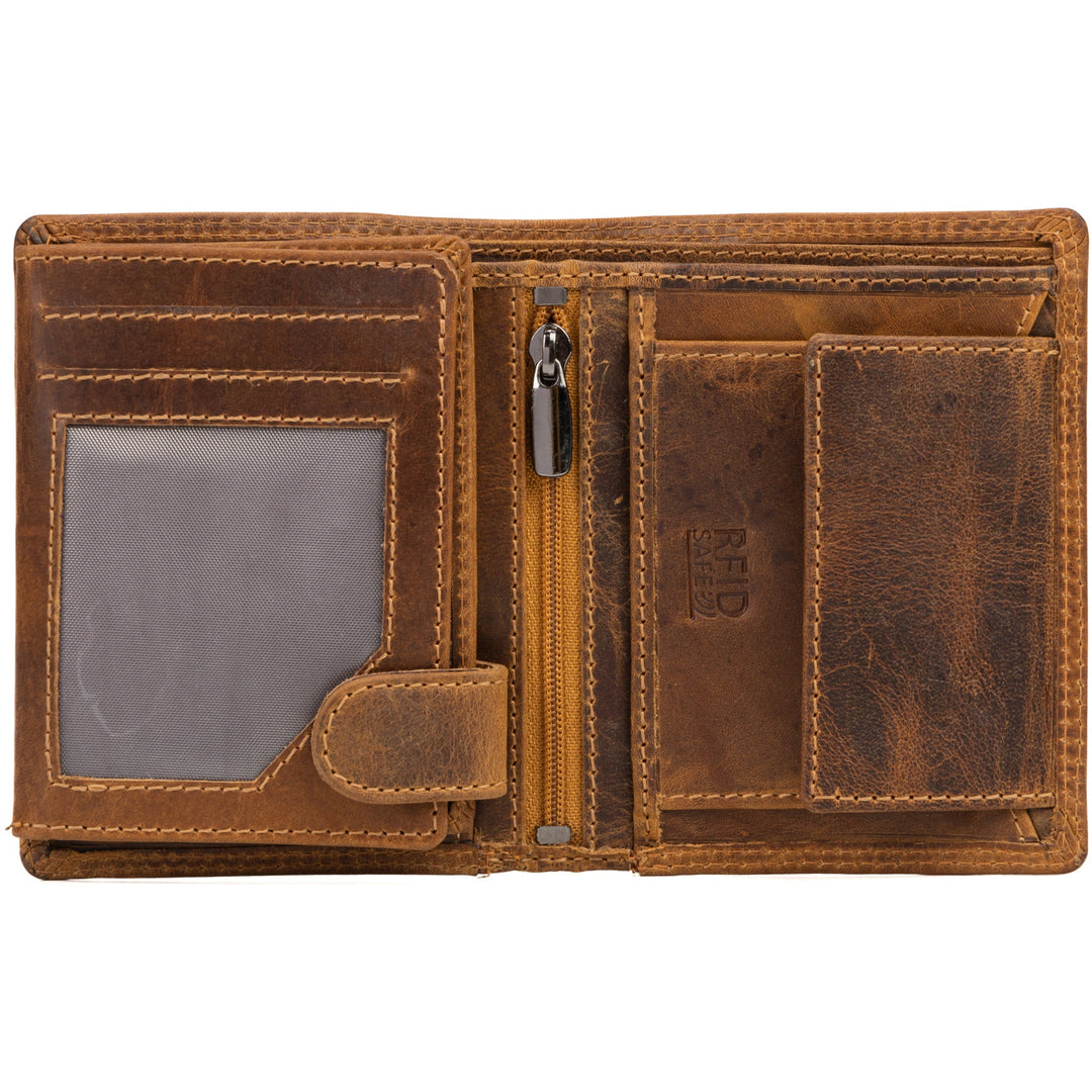 Men's Leather Wallet Tyler - Camel - Greenwood Leather