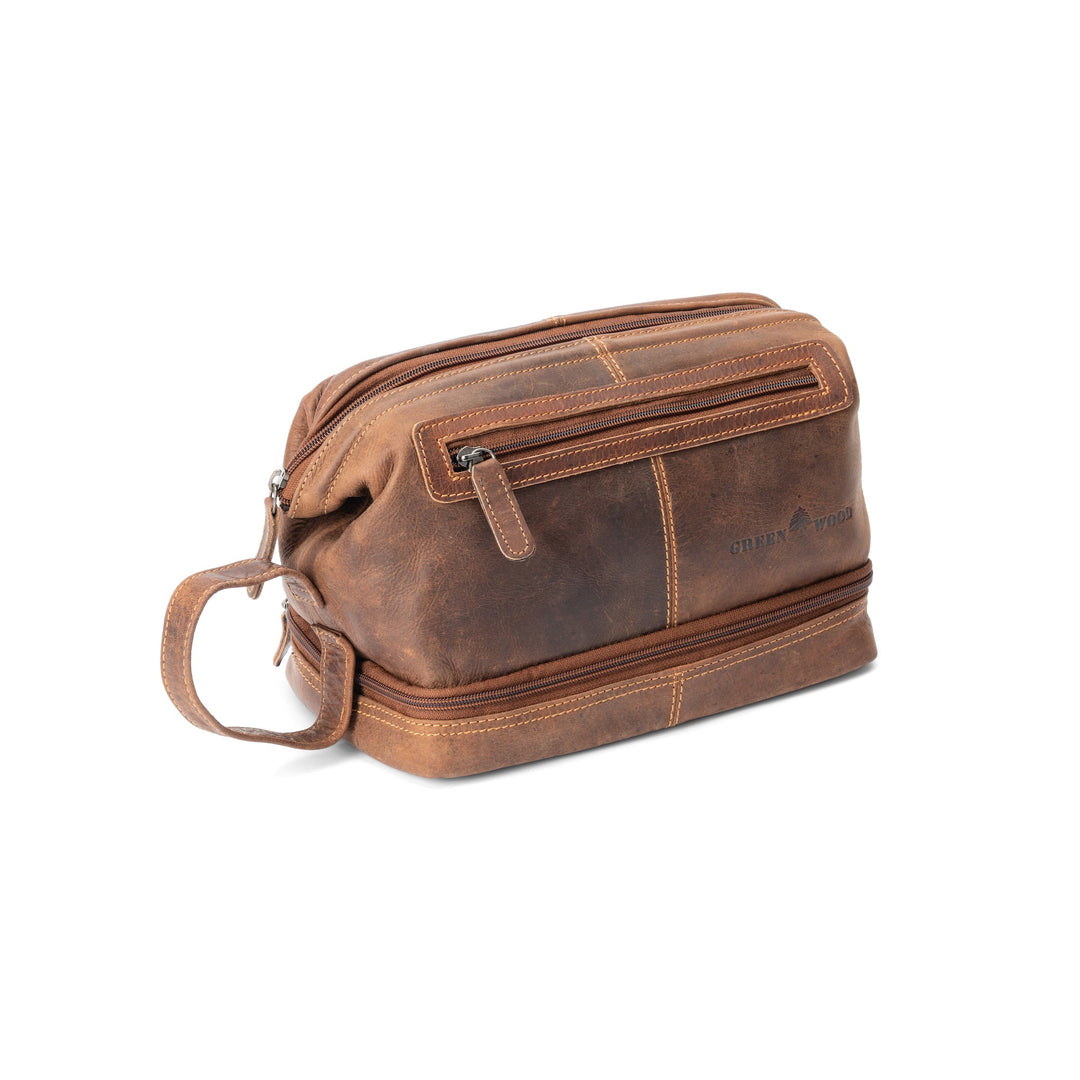 Leather Toiletry Bag Napier - Sandel - Greenwood Leather