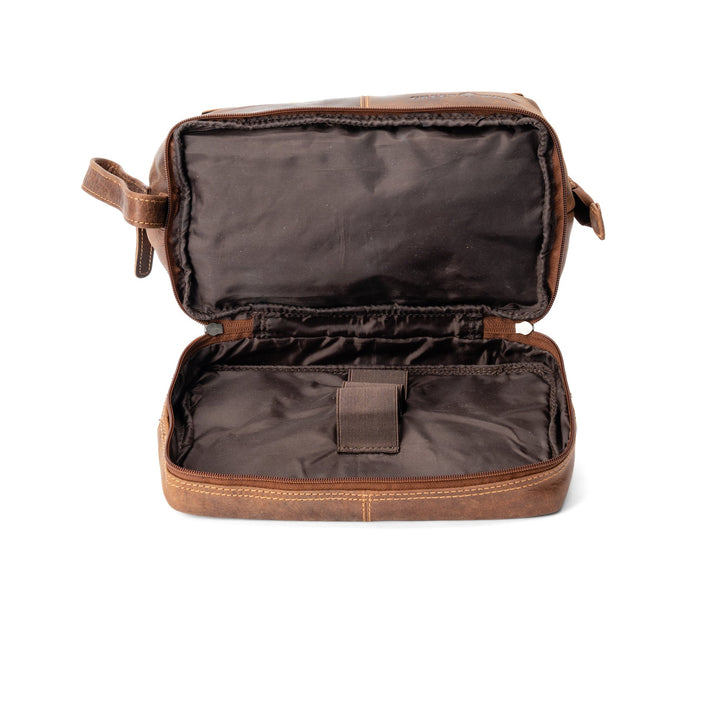 Leather Toiletry Bag Napier - Sandel - Greenwood Leather