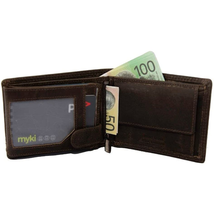 Leather Wallet Judd - Brown - Greenwood Leather