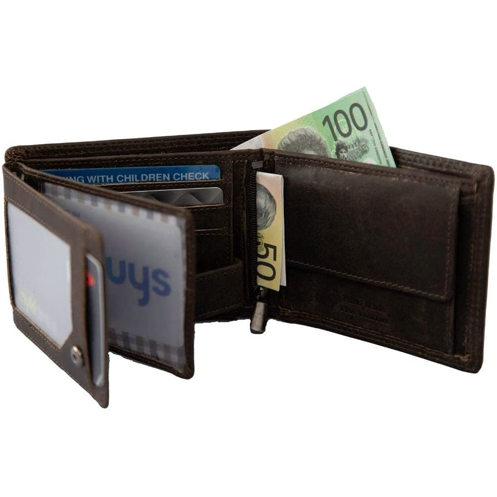 Leather Wallet Judd - Brown - Greenwood Leather