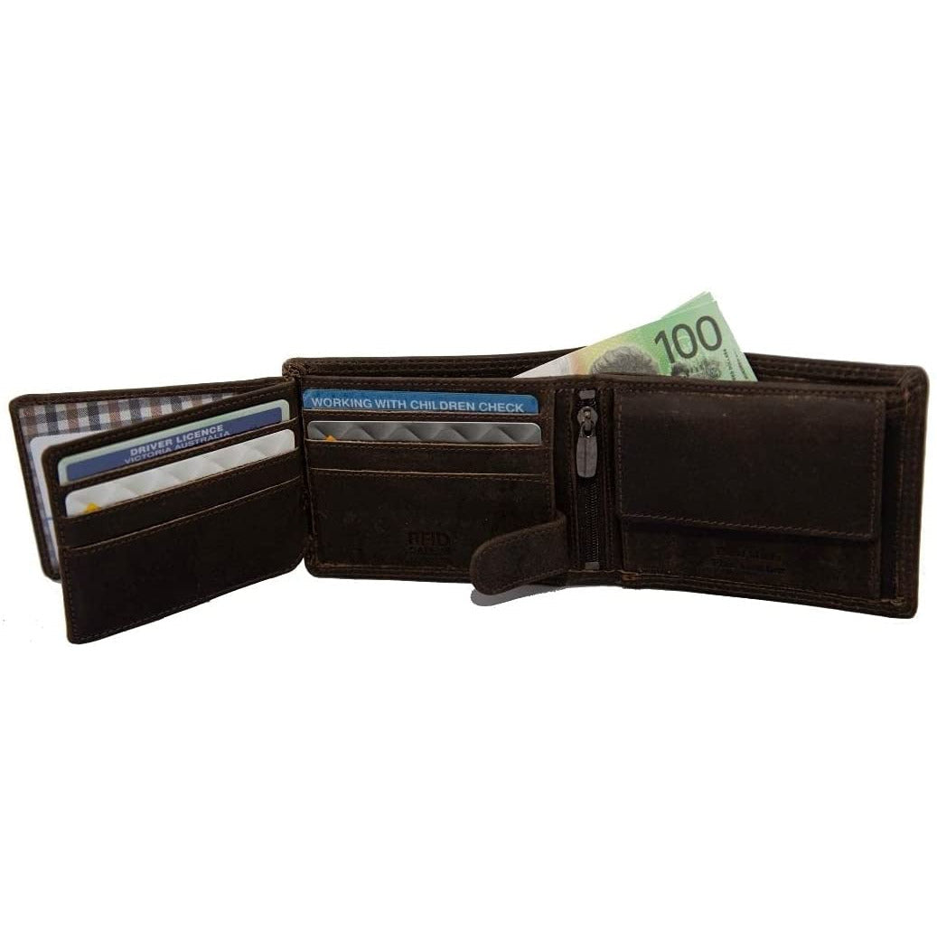 Leather Wallet Judd - Brown - Greenwood Leather