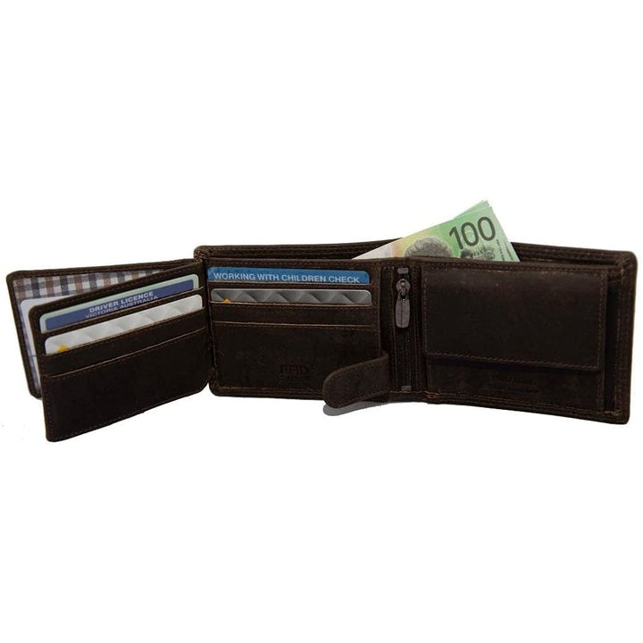 Leather Wallet Judd - Brown - Greenwood Leather