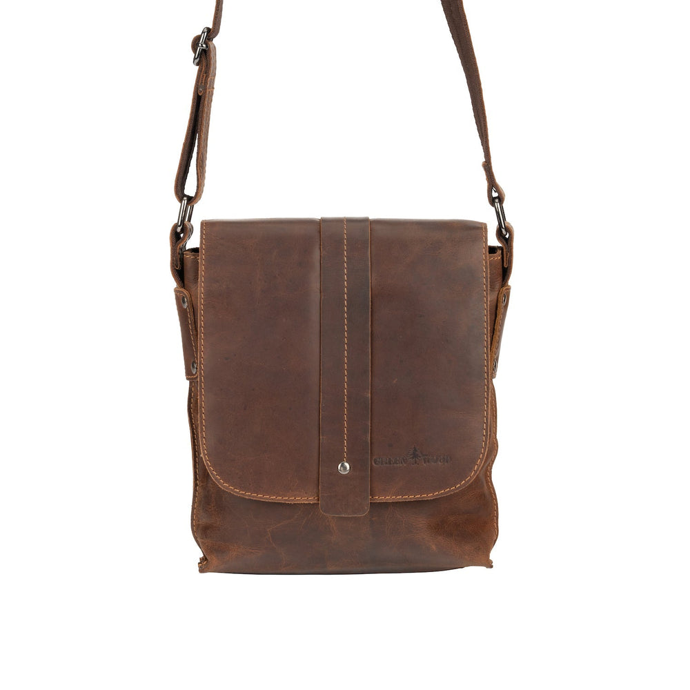 Mini Messenger Bag Henrik - Unisex - Sandal - Greenwood Leather