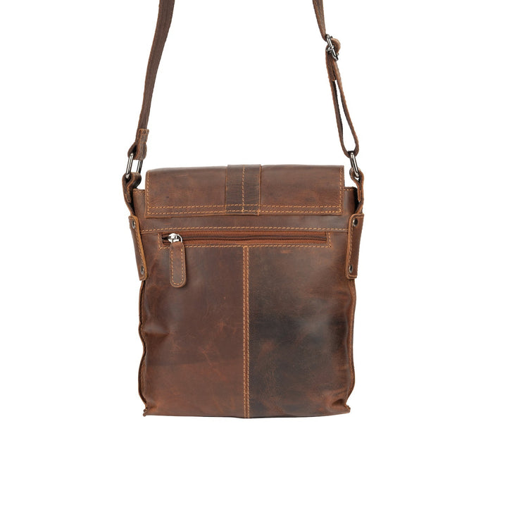 Mini Messenger Bag Henrik - Unisex - Sandal - Greenwood Leather