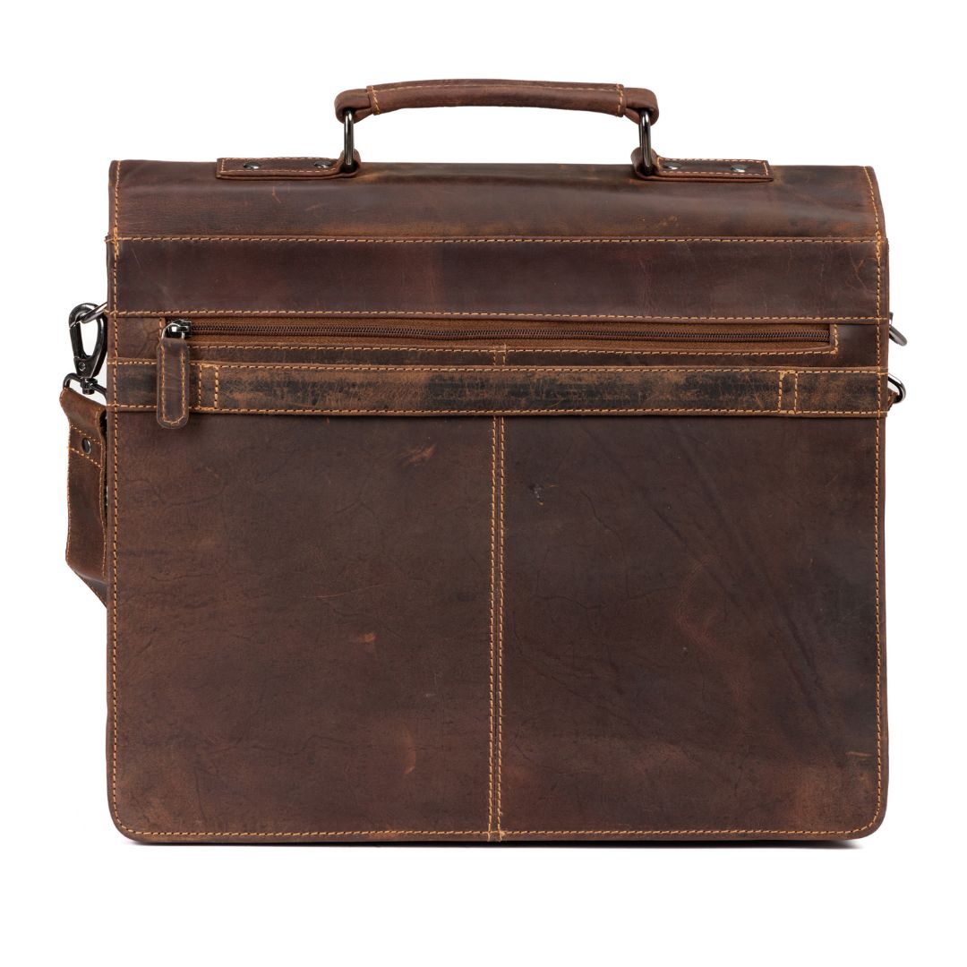 Laptop Bag/Briefcase Gerhard - Sandal - Greenwood Leather