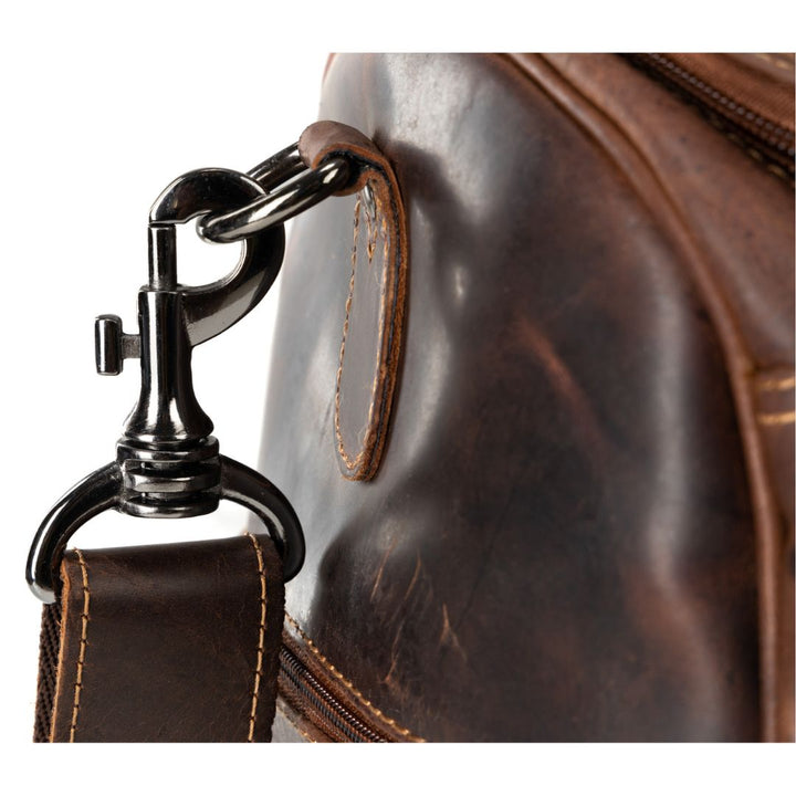 Leather Travel Bag Large Sandal Regina - Vintage Look - Greenwood Leather