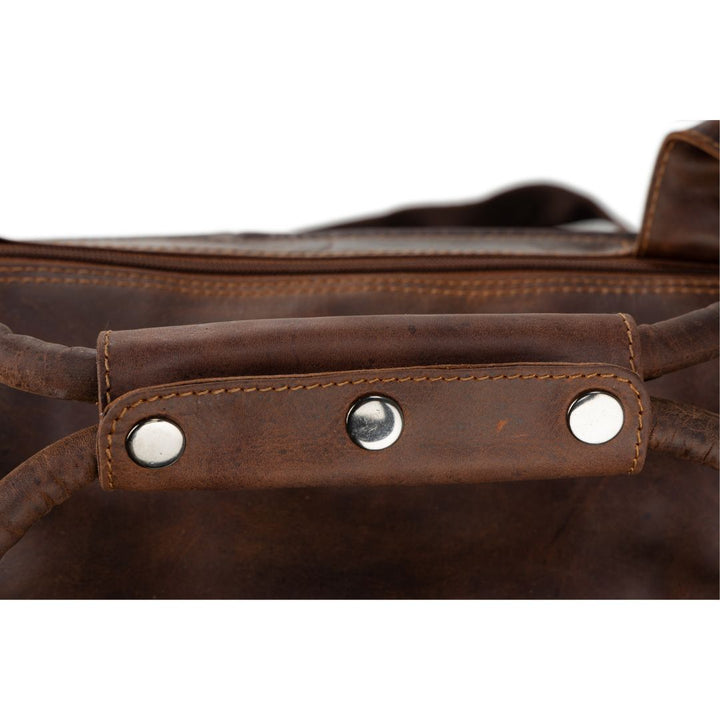 Leather Travel Bag Large Sandal Regina - Vintage Look - Greenwood Leather