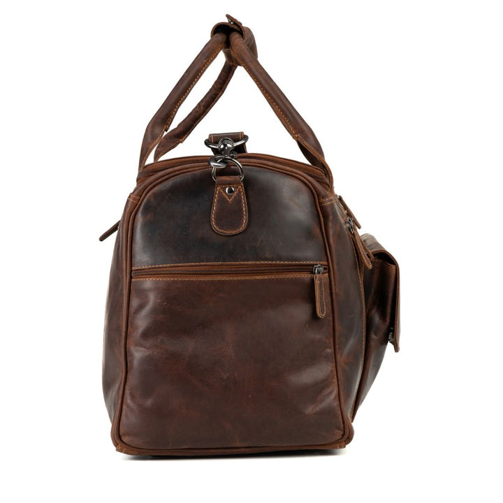 Leather Travel Bag Large Sandal Regina - Vintage Look - Greenwood Leather