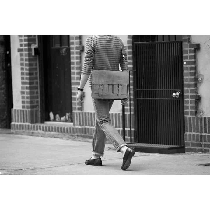 Laptop Bag/Briefcase Gerhard - Sandal - Greenwood Leather