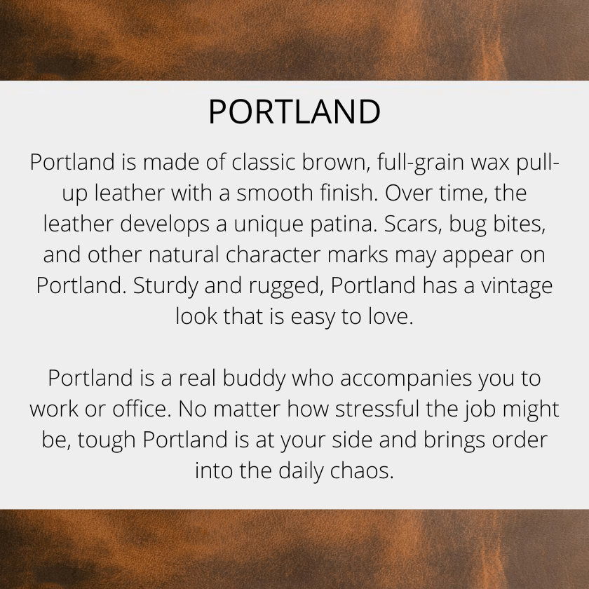 Leather Laptop Bag Portland - Sandal - Greenwood Leather