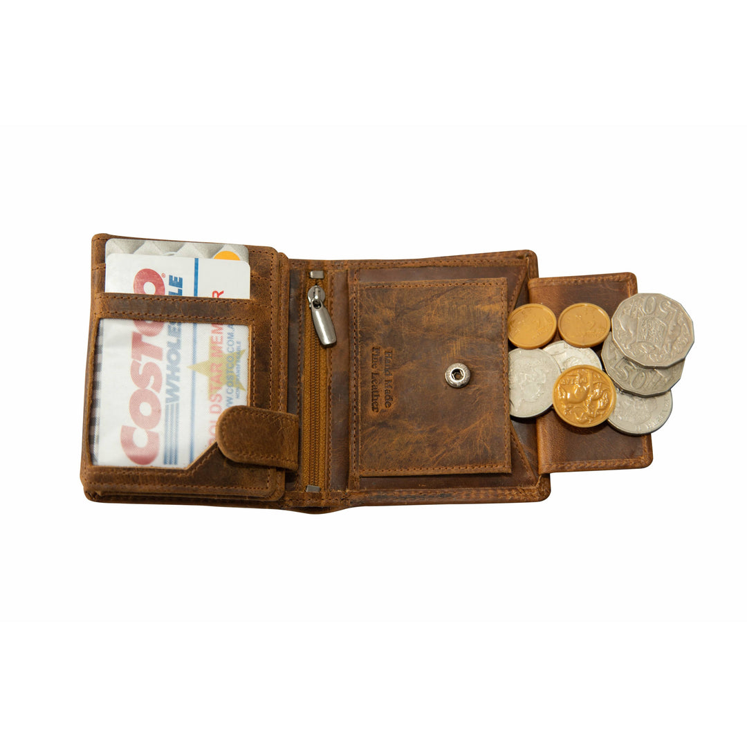 Men's Leather Wallet Tyler - Camel - Greenwood Leather