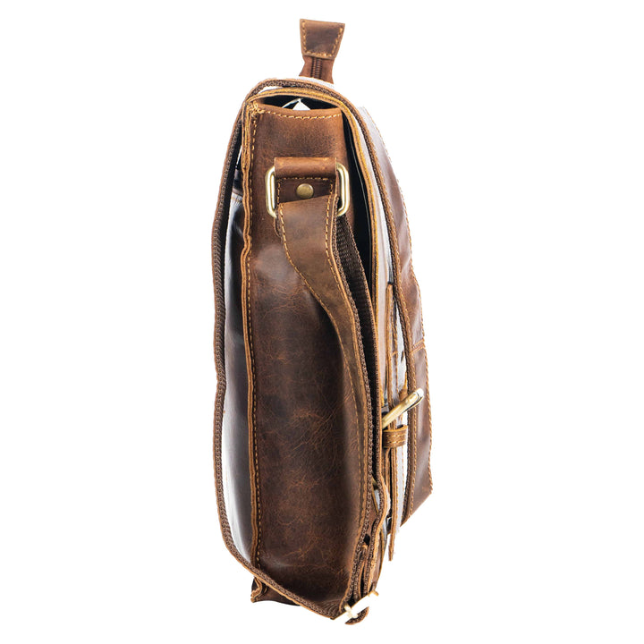 Leather Shoulder Bag Rowville - Sandal - Greenwood Leather