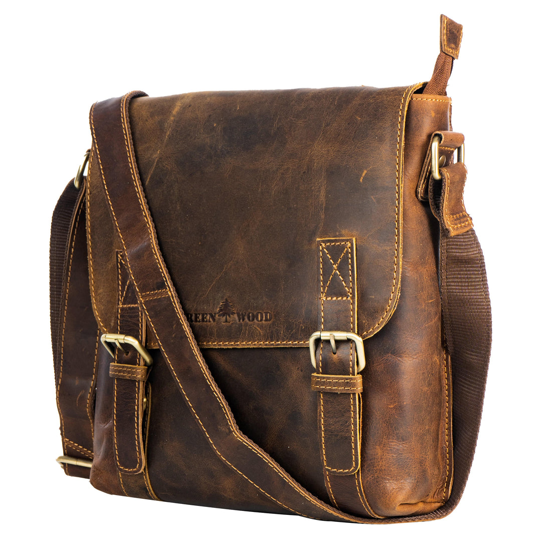 Leather Shoulder Bag Rowville - Sandal - Greenwood Leather