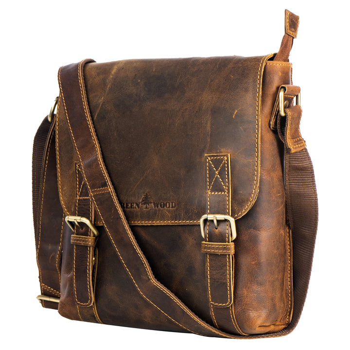 Leather Shoulder Bag Rowville - Sandal - Greenwood Leather