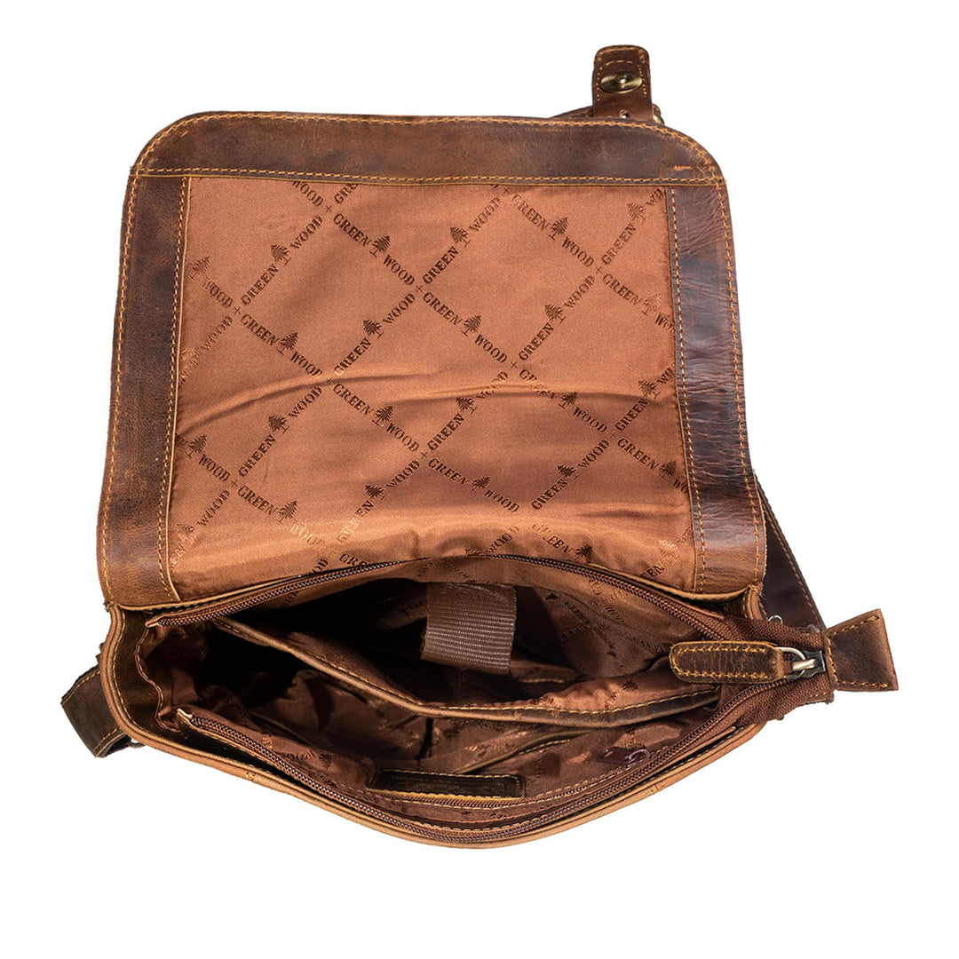 Leather Shoulder Bag Rowville - Sandal - Greenwood Leather