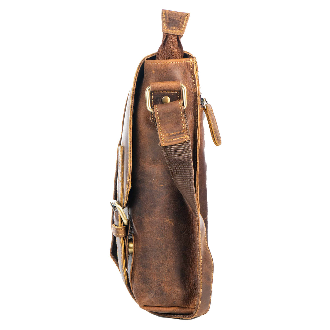 Leather Shoulder Bag Rowville - Sandal - Greenwood Leather
