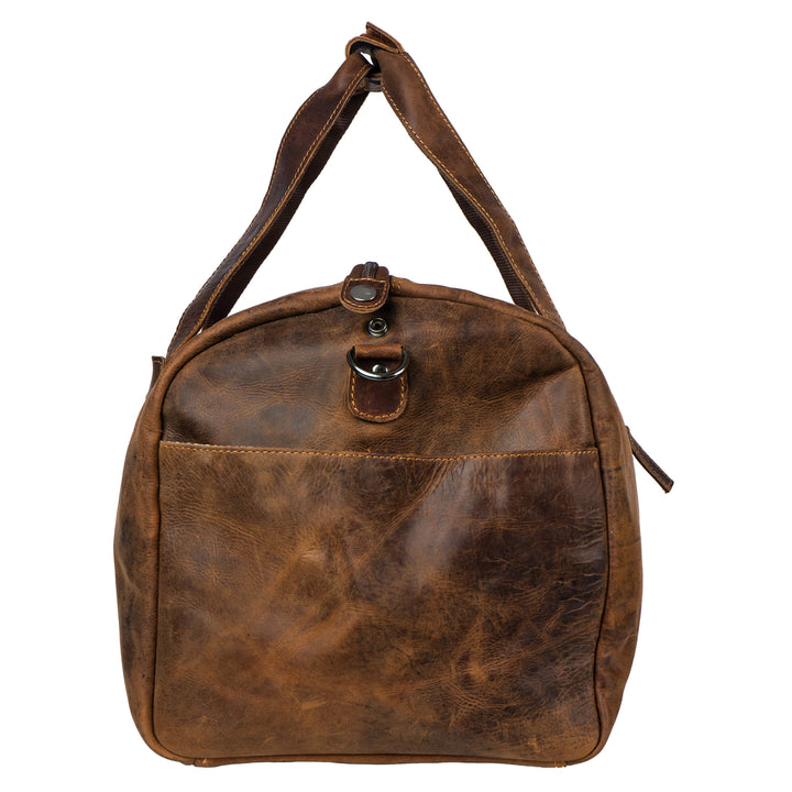 Weekender Bag Montreal – Classic Full-Grain Leather Travel Duffle - Sandal - Greenwood Leather